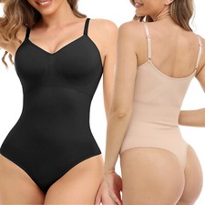 Damen Shapewear Bauchweg Stark Formend Miederbody Tanga Bodysuit Body Shaper