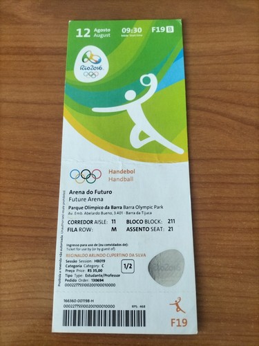 Used ticket olympic 08 - ticket, 12.08