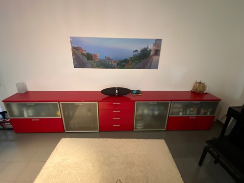 Sideboard rot glänzend - sideboard, glänzend,