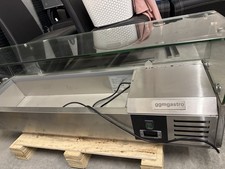 GGM Gastro Kühlaufsatzvitrine PREMIUM 1200 x 335 mm 5 x GN 1/4 digitales Display