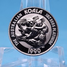 Australien 25 $ 1990 Koala 1/4 oz Platin 999.5  Vz