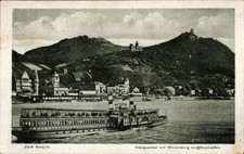 Ak Königswinter am Rhein, Schiff auf dem Rhein, Wolkenburg,... - 4845151