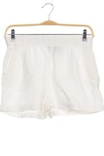 H&M Shorts Damen kurze Hose Hotpants Gr. M Baumwolle Weiß #s4ufos1