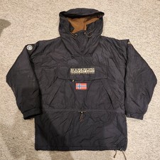 Vintage 90s 00s NAPAPIJRI BLACK SKIDOO ANORAK EXPEDITION JACKET SIZE XXL