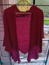 Schultertuch Violett  ca. 200 x 74 cm Schal Stola Strickoptik Lila