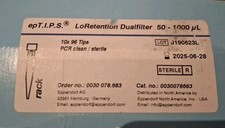 Eppendorf Filterpipetten EpTips LoRetention Dualfilter 50-1000 Mikroliter