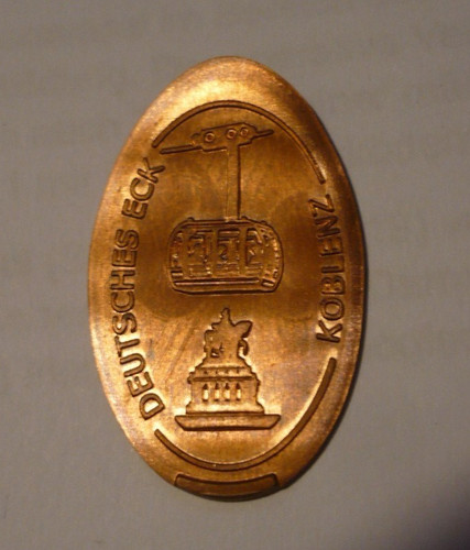 Coin cent quetschmünze - coin,