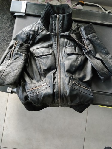 Vintage lederjacke clockhouse - vintage,