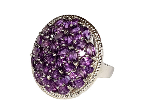 Sterlingsilber ring amethyst - sterlingsilber,