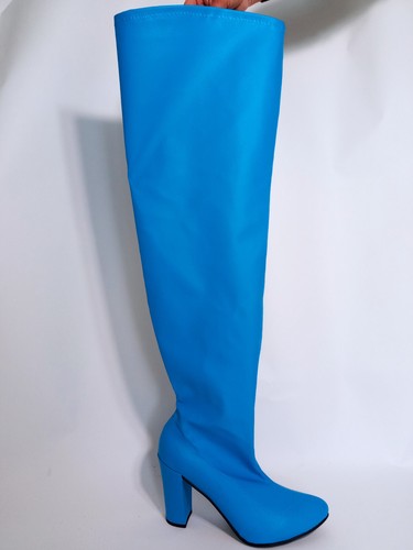 Crotch kunstleder blau - kunstleder,