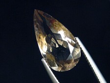 Rauchquarz 6,88 Ct. Tropfen - Galenstock, Schweiz (4219t)