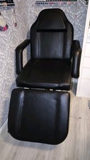 Tattoo Kosmetik Beauty Salon Massage Liege Stuhl verstellbar Leder Schwarz Top 