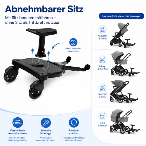 Buggy board baby bis - baby, 25kg