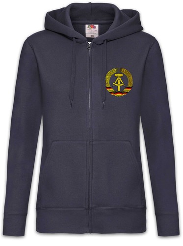 Ddr symbol damen zipper - ddr,