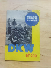 DKW RT 200 original Werbe Verkaufs Prospekt Broschüre Depliant