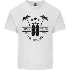 Live Love Tauch Lustig Scuba Tauchen Diver Herren Leichte Baumwolle T-Shirt
