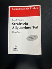 Rengier Strafrecht AT Allgemeiner Teil, 11. Auflage