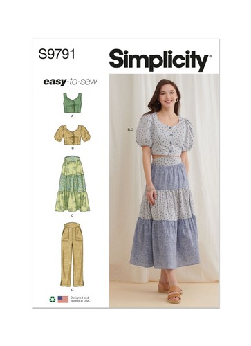 Simplicity 9791 blusen - simplicity, nr