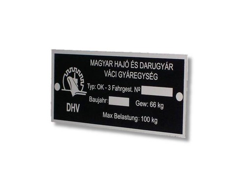 Duna seitenwagen typenschild - seitenwagen,