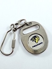 Schlüsselanhänger - Peugeot 1970s Logo Design Vintage Metall Original 205 305