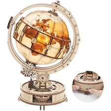3D Holz Puzzle Globus LED
