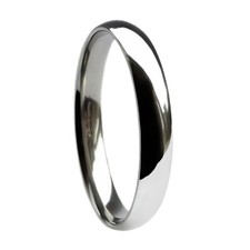 2.5mm 18ct Weiss Gold Court Komfort Hochzeit Ringe Schwer 3.5g 750 UK Hm Bänder