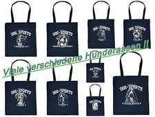Hunde Tasche - Hunderassen Motiv - Baumwolltasche Geschenktasche Hundemotiv Hund