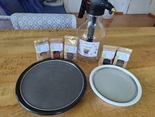 Eschenfelder Kressesieb groß - 16cm & XXL - 21,5cm mit Profi-Drucksprüher