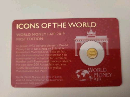 Goldmünze world money fair - world,