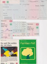 Fahrkarten Deutsche Reichsbahn/Bundesbahn (DR/DB) 3xAhlbeck! auch Normalversand