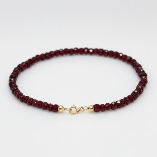 Granat armband mit gold - armband,