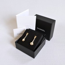 CHANEL 25C CC Crystal Ohrringe