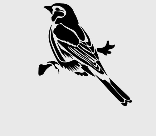 Vogel schablonen - vogel,