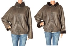 2290€ Shearling Bomberjacke Lammfelljacke Pilot Winter Lammfell Jacke Mantel