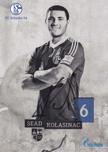 Sead kolasinac autogrammkarte - sead,