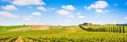 Wandbild panoramablick auf - wandbild:,