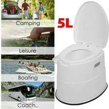 5L Eimertoilette Campingtoilette Camping Toilette WC Mobile Reisetoilette 150kg