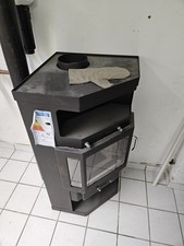 EEK A Eck-Kaminofen Victoria Panama, schwarz, dauerbrandfähig – 9kW