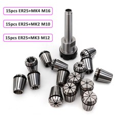 Spannzangenaufnahme Spannzangenfutter ER25 MK M12 M10 M16 für Spannzange Fräsmas