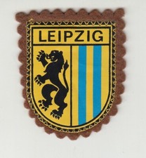 original DDR Aufnäher Souvenir Leipzig Wappen