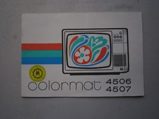 Werbebroschüre Farb-Fernseher "Colormat 4506/4507"Fernsehgerätewerk Staßfurt,RFT