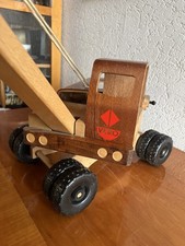VERO Bagger Kran altes DDR Holz Spielzeug  - vintage - rare - TOP