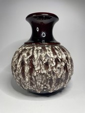 Mid Century Bay Keramik Vase German Pottery 50er Jahre Vintage Fat Lava Bubble