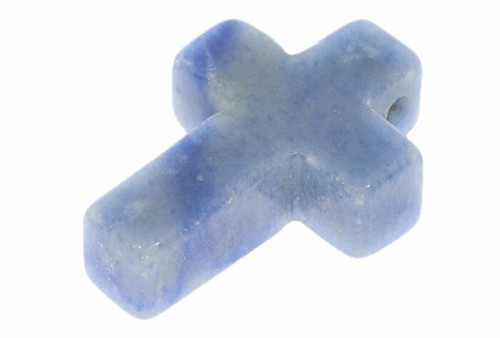 Blauquarz kreuz edelstein - blauquarz,