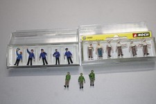 Preiser und Noch 14 Figuren Stellwerkpersonal und Polizisten Spur H0 #M180