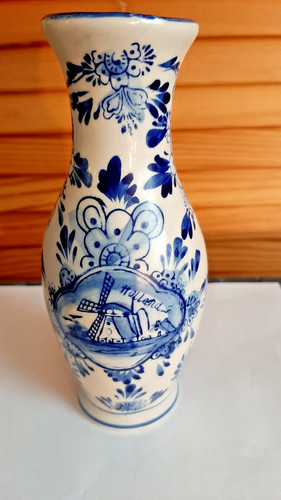 Vase mit windmühlenmotiv - mit,