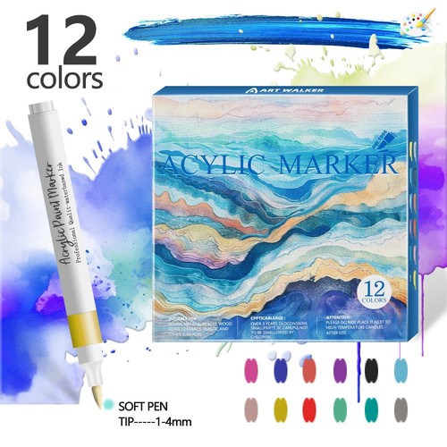 Acrylfarbstifte marker - 12,