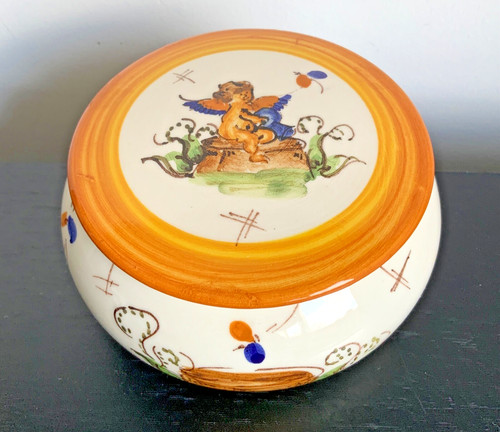 Vintage majolika bonbonniere - vintage,