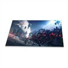 Herdabdeckplatten Ceranfeld Spritzschutz Glas Universal 90x52 Abstrakt Blau Deko