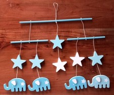  Mobile "Elefanten" aus Holz -